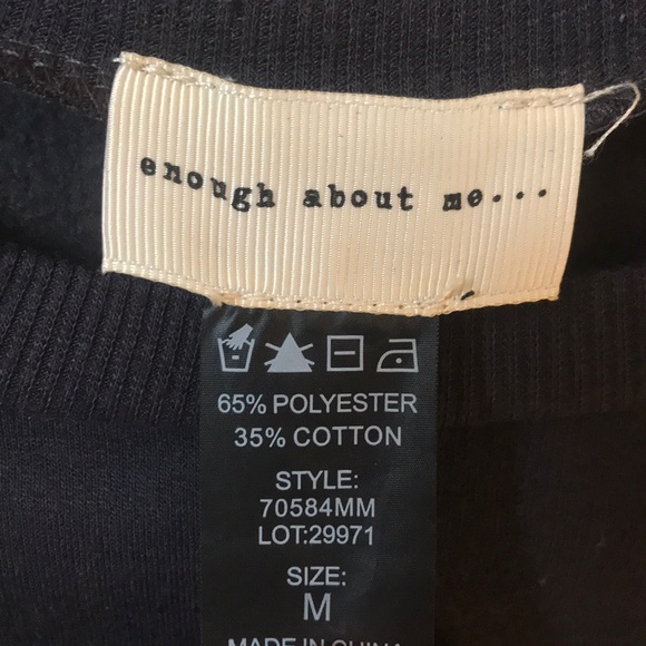 Enough about me… gray crop top - Picture 3 of 4